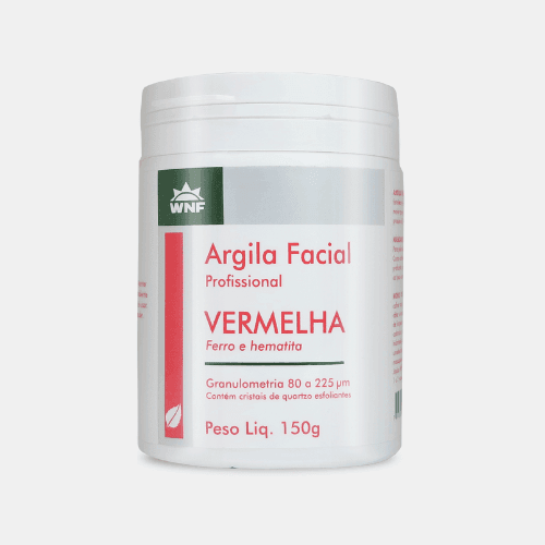 WNF Argila Facial Vermelha – Máscara Profissional Esfoliante com Hematita 150g