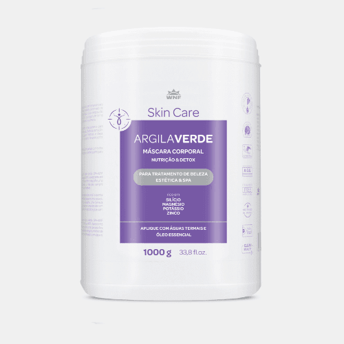 WNF Skin Care – Argila Verde Corporal Profissional (Nutrição e Detox) 1kg