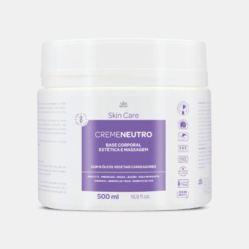 WNF Skin Care – Creme Neutro Base Corporal para Massagem e Estética 500ml